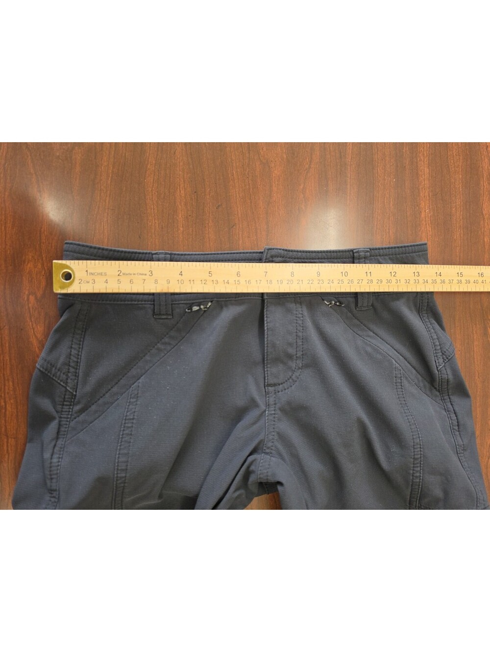 prAna Halle Pants Womens 0 Black Stretch Straight Outdoor Hiking Travel Normcore - Picture 4 of 7